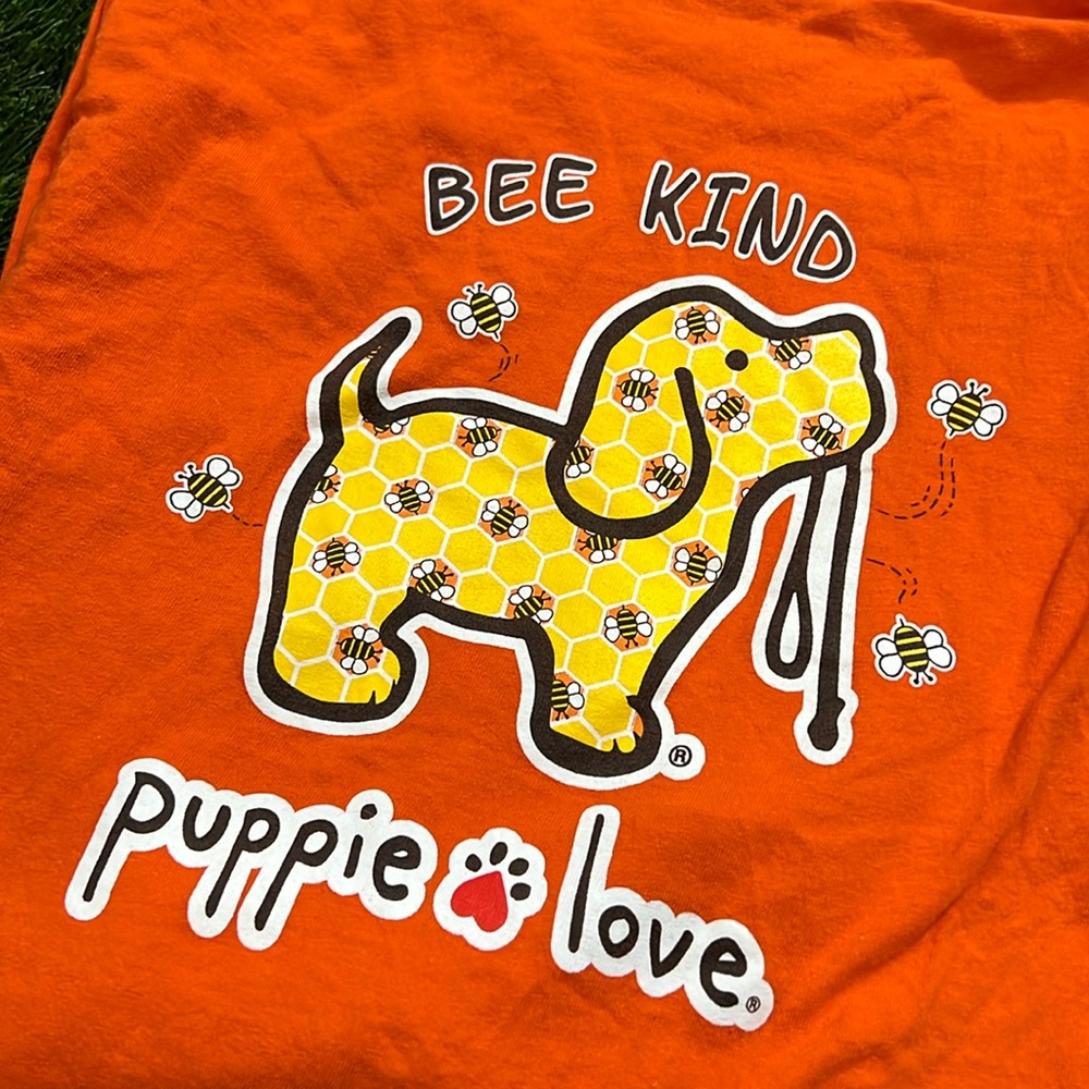 Youth Long Sleeve Puppie Love Tshirt - Bee Kind